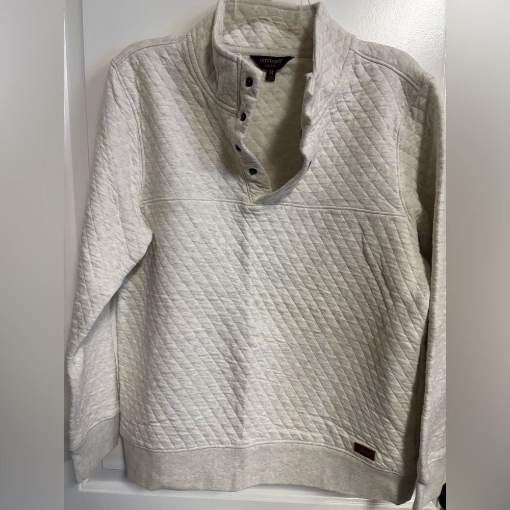 Quilted Pullover Sweater